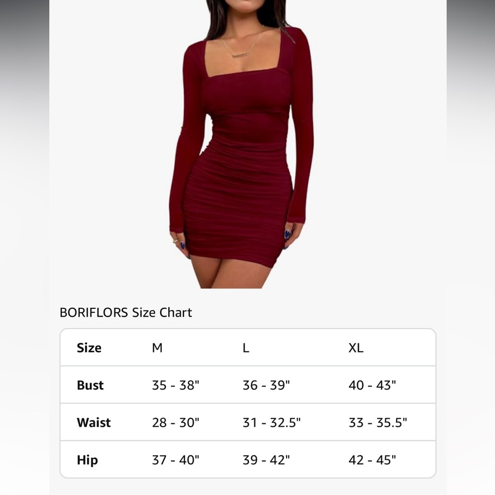 Red Long Sleeve Bodycon Cocktail Dress